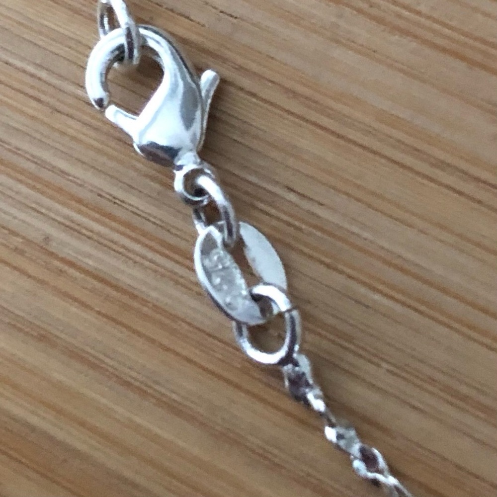 $54  Designer Estate Pendant & Chain  Sterling Silver  Marked 925 & FAD 925 THAI - Picture 4 of 10
